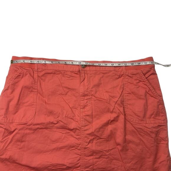 Lee Riders Midrise Skirt Skort‎ Lined Shorts Mini Coral Women's Plus Size 22 - Picture 5 of 13
